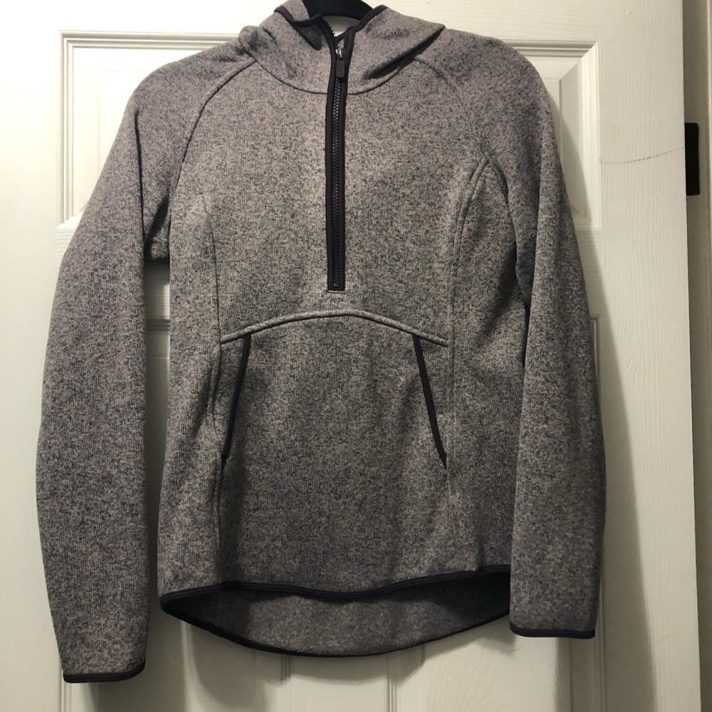 It’s Fleecing Cold Purple Hooded Zip Jacket NWOT